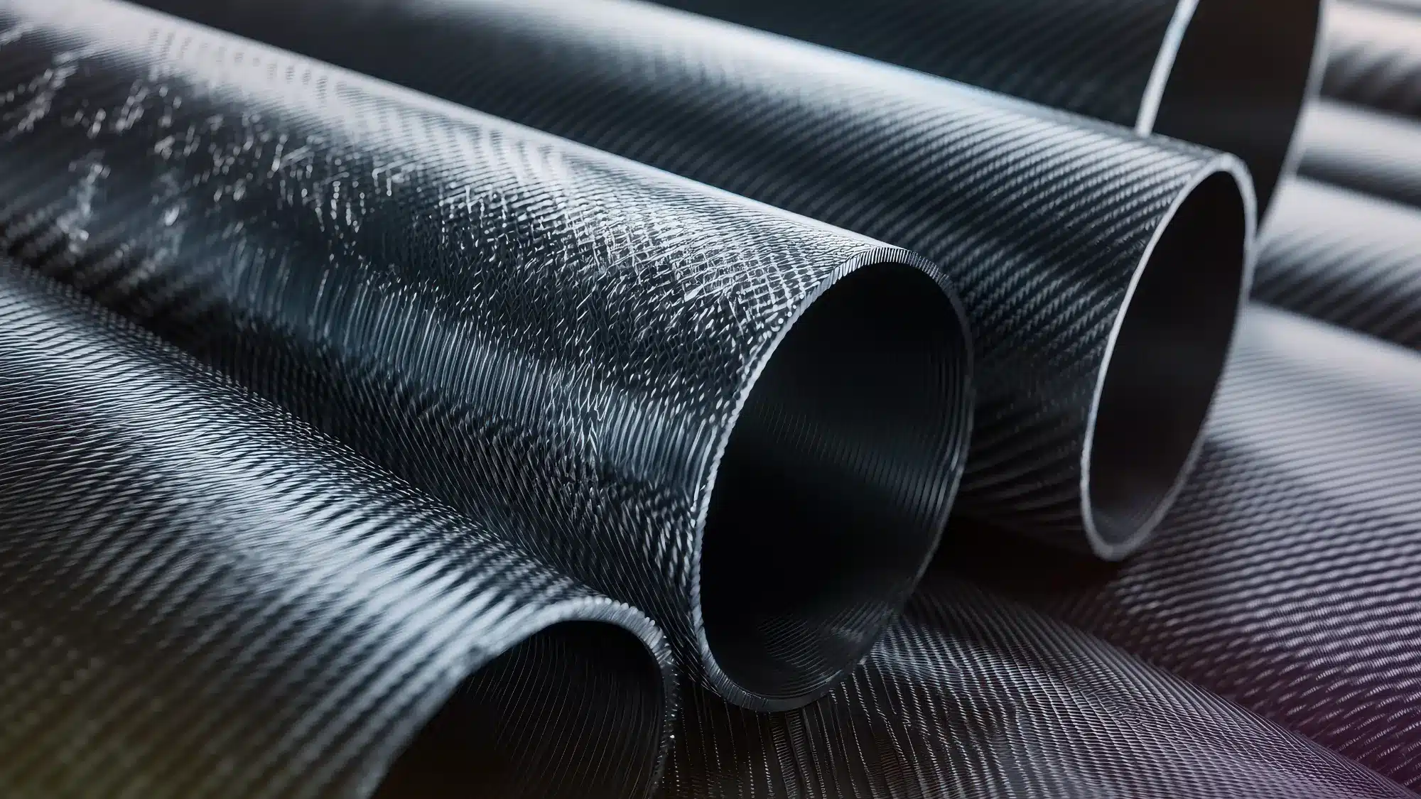 High-strength carbon fiber tubing manufactured for industrial, marine, aerospace, and custom engineering applications in Ledyard Connecticut
